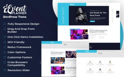 Event Planner and Organizer WordPress Theme With AI Content Generator