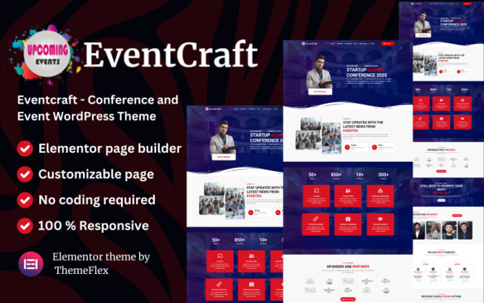 Eventcraft - Conference and Event WordPress Theme