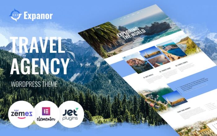 Expanor - Travel Agency Multipurpose Modern WordPress Elementor Theme