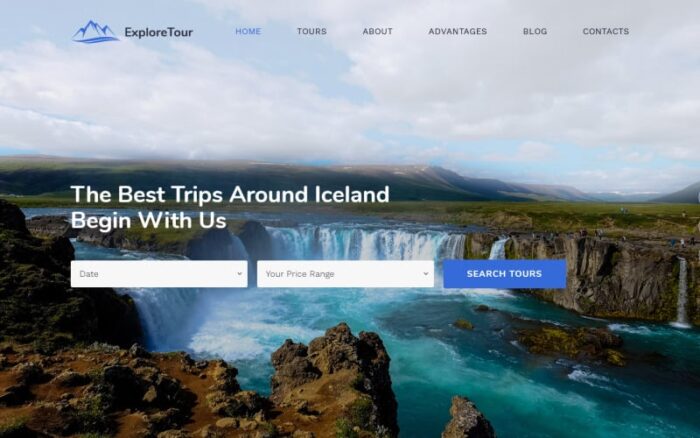 Explore Tour - Travel Agency Modern HTML Landing Page Template