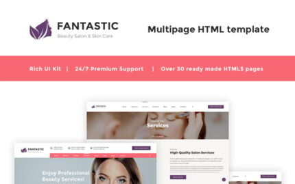 Fantastic - Beauty Salon Website Template