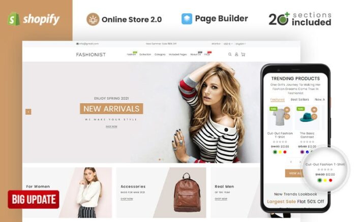 Fashionist Multipurpose Shopify Theme