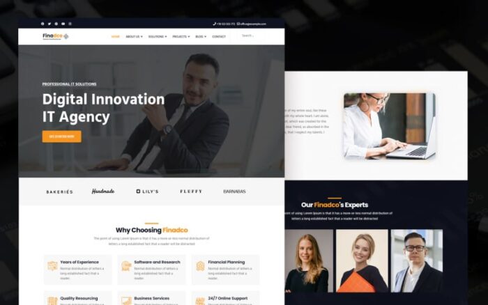 Finadco - Joomla 5 Business Consulting Service Template