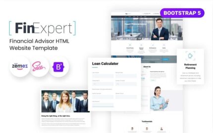 FinExpert - Financial Advisor HTML Website Template