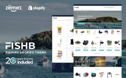 FishB - Shopify Fishing Website Design Template Shopify Theme