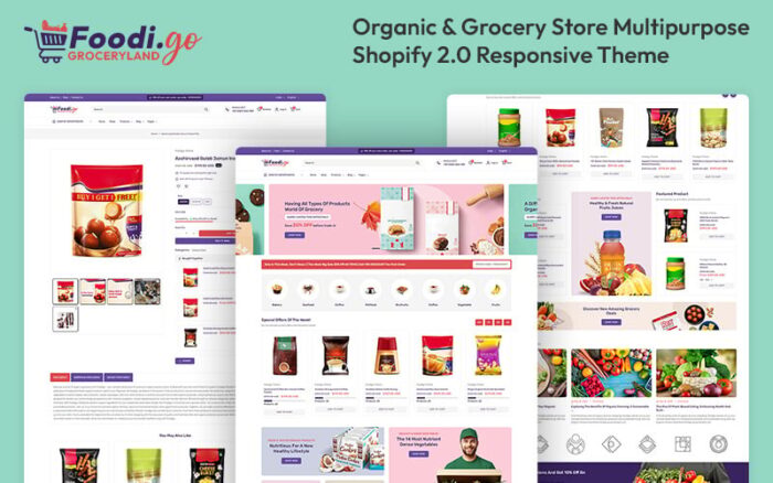 Foodigo - Organic & Grocery Store Multipurpose Shopify 2.0 Responsive Theme