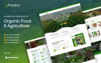 Foodtry - Organic Food & Agriculture Elementor Template Kit