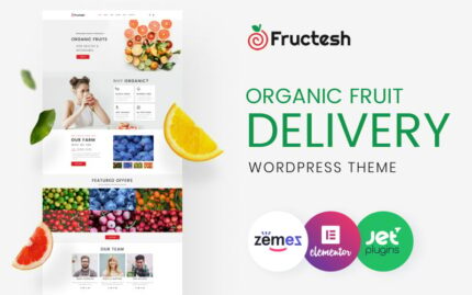 Fructesh - Organic Fruits Delivery Multipurpose Modern WordPress Elementor Theme