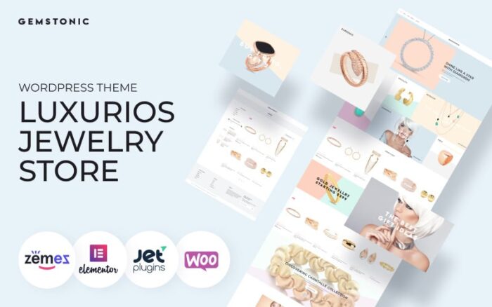 Gemstonic - Jewelry Elementor WooCommerce Theme