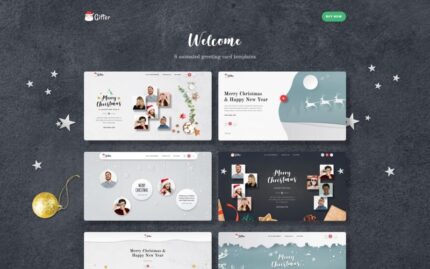 Gifter - Greeting Card HTML Landing Page Template