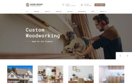 Good Wood - Interior & Furniture Clean HTML Landing Page Template