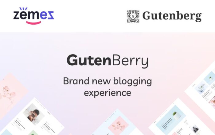 Gutenberry - Gutenberg-based Clean Blog WordPress Theme