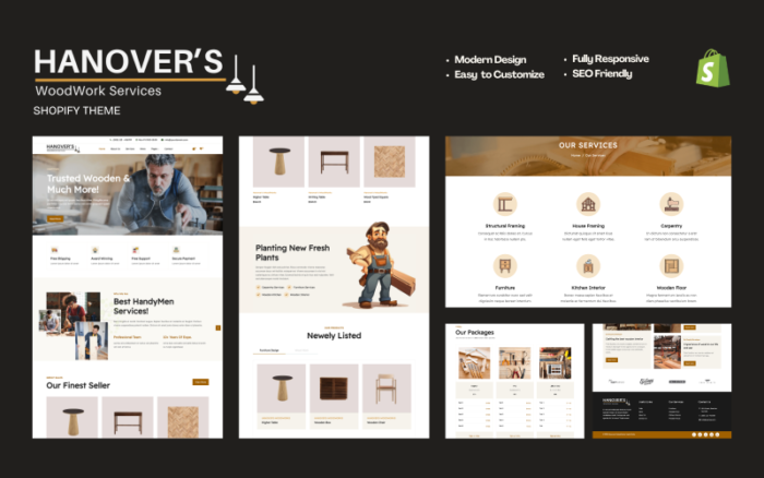 Hanover - Woodwork & Furniture Shopify Theme