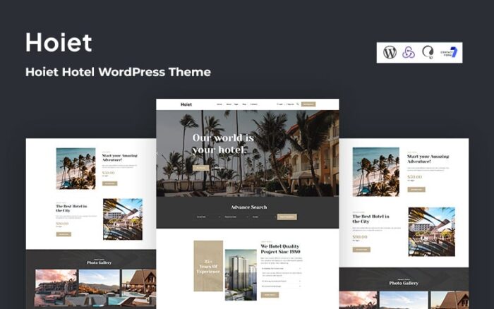 Hoiet - Hotel and Travel WordPress Theme