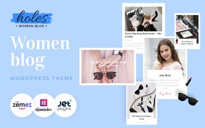 Holes - Women Blog Multipurpose Classic WordPress Elementor Theme