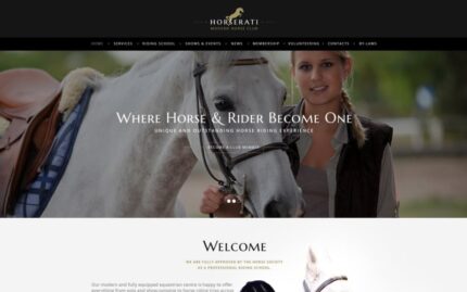 Horserati - Horse Club Multipage Website Template