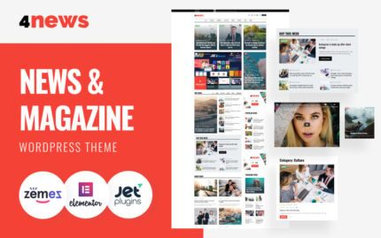 4News - News & Magazine WordPress Elementor Theme