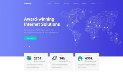 .interson - Internet Clean HTML Website Template