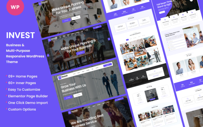 Invest - Business And Multipurpose Responsive WordPress Theme