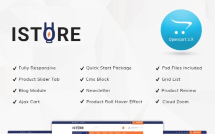 iStore - Electronic Shop OpenCart Template