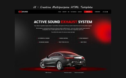 IXSOUND | HTML Template | Sounds of your cars