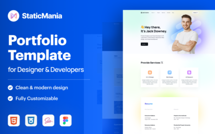 JackCreative – Personal Portfolio Bootstrap Website Template