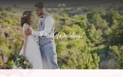 Jen+Ben - One Page Wedding WordPress Theme