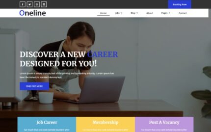 Job Portal Bootstrap Theme Website Template