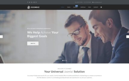 Joombiz - Elegant Business Company Joomla Template