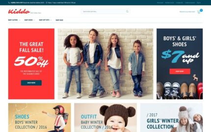 Kiddo - Kids Fashion Magento Theme