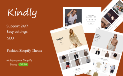 Kindly -  Fashion Model Shopify Responsive Theme