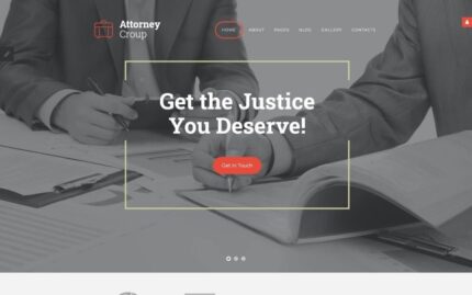 Law Firm Responsive Joomla Template