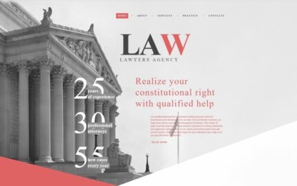 Law Firm Responsive Website Template