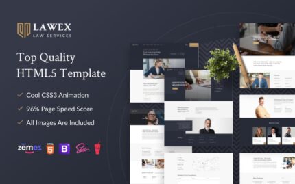 Lawex - Law Company Website Template