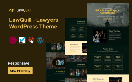 LawQuill - Lawyers WordPress Theme