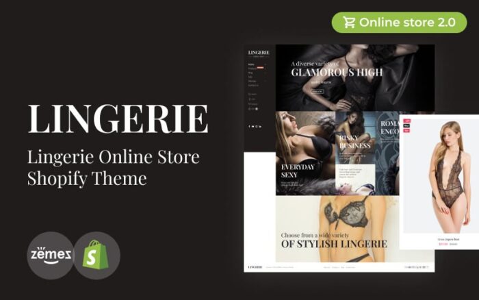 Lingerie Responsive Shopify Theme for Underwear