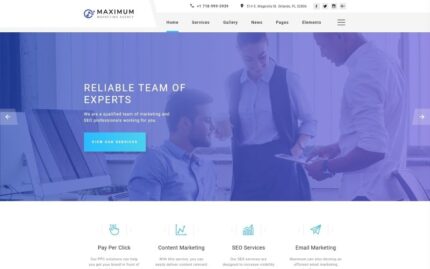 Maximum - Efficient Digital Agency Multipage HTML Website Template