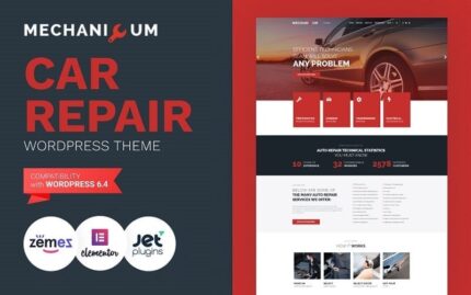 Mechanicum - Car Repair WordPress Elementor Theme