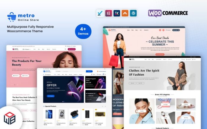 Metro - Electronics MegaShop WooCommerce Template