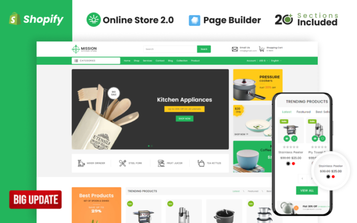 Mission Kitchen Store Shopify Theme- OS 2.0