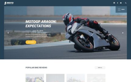 MOTO - Motorcycle Sports Website Template