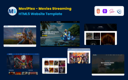 MoviPlex -  Movies Streaming HTML5 Website Template