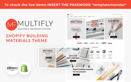 Multifly Construction, Shopify Building Materials Theme