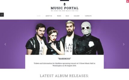 Music Portal Responsive Joomla Template