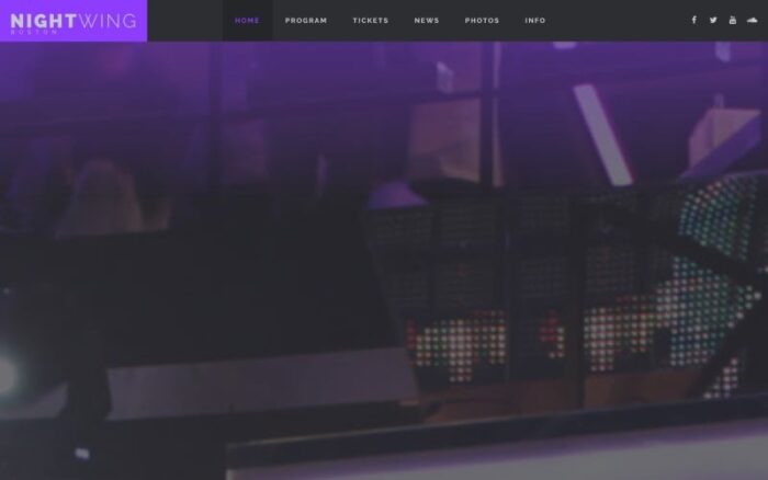 Night Club Responsive Website Template