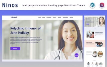 Ninos - Multipurpose Medical Landing page Elementor WordPress Theme