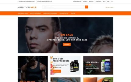 Nutrition Help - Sports Food Store Clean OpenCart Template