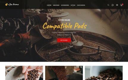 o`Joe Aroma - Coffee Online Shop Template PrestaShop Theme