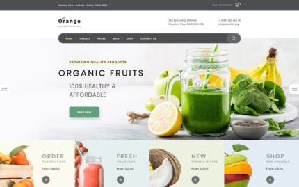 Orange - Organic Fruit Farm Website Template