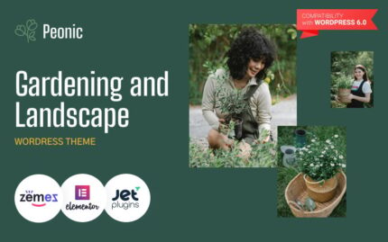 Peonic - Gardening and Landscape WordPress Theme